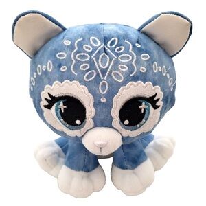 💕 Demi Jeane Cat Plush GUND P.Lushes Pets 6.5" Blue White 2021 Spin Master Toy